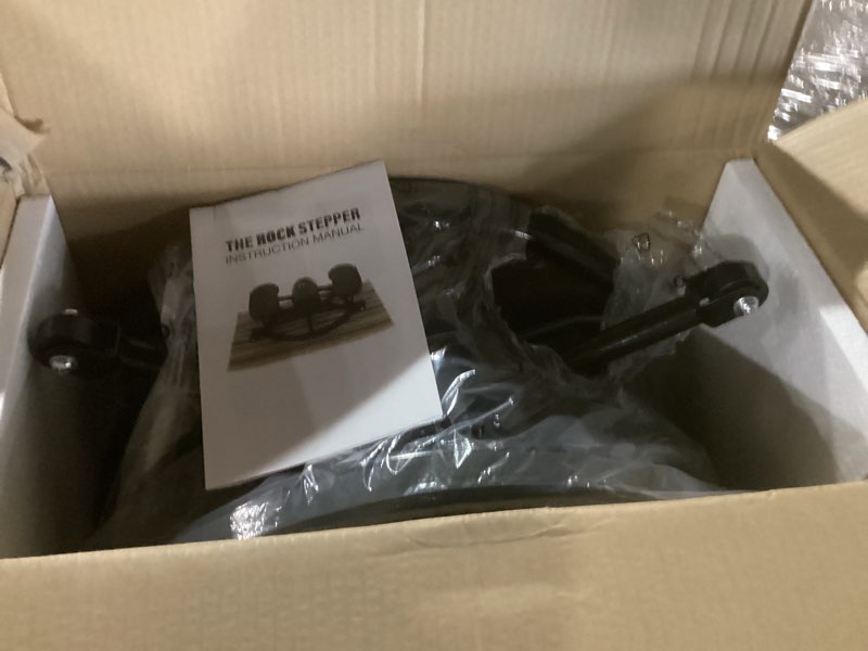 Condition photo showing Good Condition for fineway upgraded rock stepper 2.0 for exercise at home, rocking stepper side to side, low-impact knee-friendly exercise machine with resistance bands, lcd monitor & 330 lbs capacity, full body workout