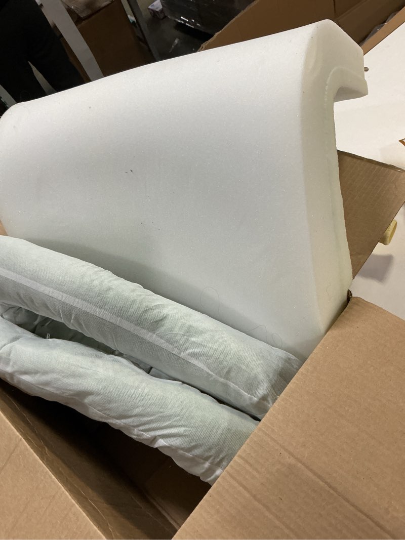 Condition photo showing As Is for Foldable Human Dog Bed for Adults, Fluffy Human Sized with Blanket, Orthopedic Washable Dog Bed with Memory Foam and Water Repellent Liner for Pet