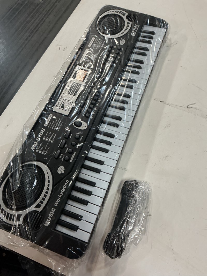 Condition photo showing New/Like New for 61 Key Piano Keyboard, Beginner Electronic Keyboard for Kids with Teaching Mode, 6 Demo Songs, 16 To