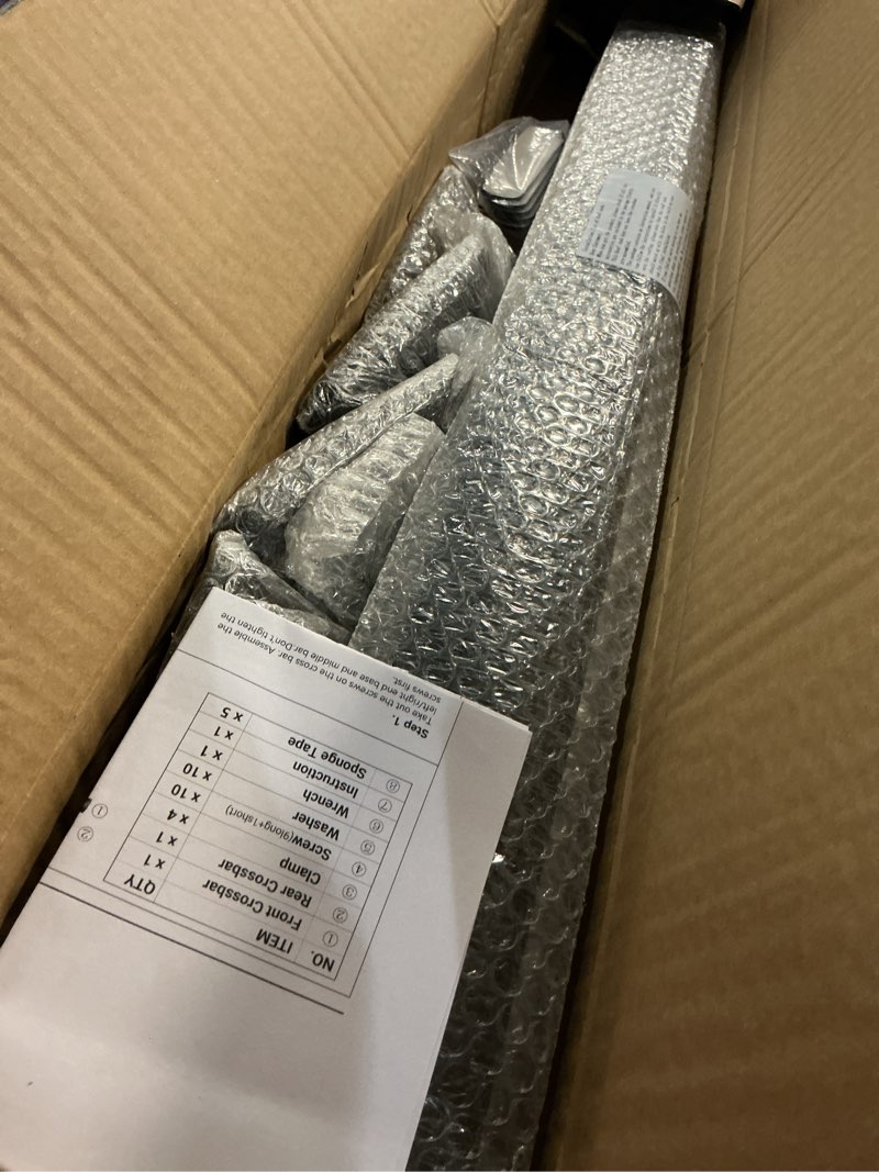 Condition photo showing Good Condition for heavy duty aluminum roof rack cross bars compatible with jeep grand cherokee l 2021-2026 & grand cherokee 2022-2026, 330lbs roof rails for bicycle luggage rack transport