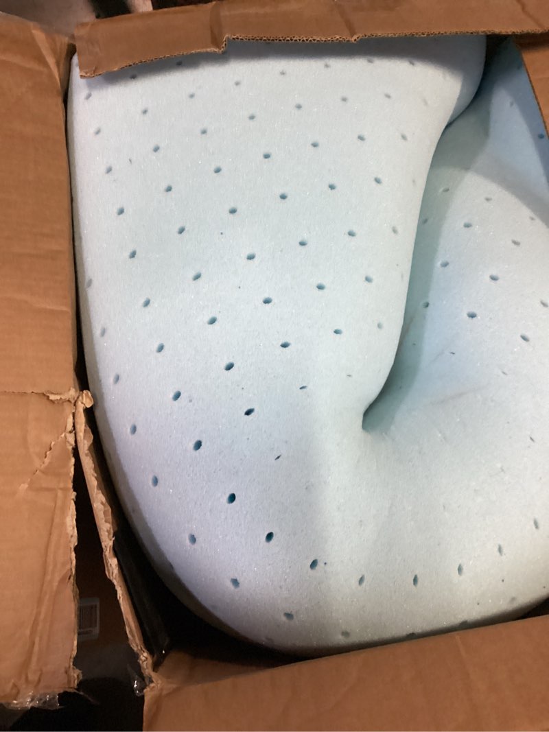 Condition photo showing Good Condition for best price mattress 3 inch ventilated memory foam mattress topper, cooling gel infusion, certipur-us certified, dorm essentials, queen queen 3 inch
