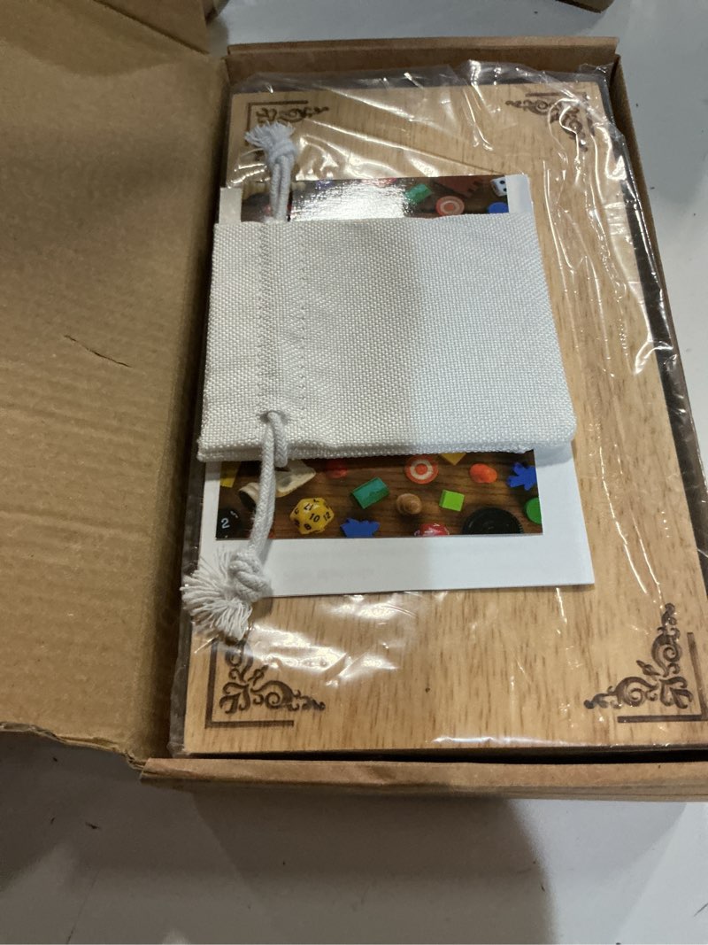 Condition photo showing Good Condition for mancala board game for kids, adults & family. includes folding rubber wood board, 48+10 mancala stones & instruction. classic & portable marble game for travel.(natural color)