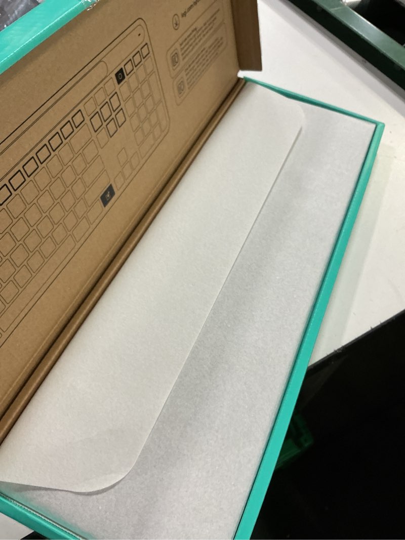 Condition photo showing New/Like New for Logitech Signature Slim Solar+ Wireless Bluetooth Keyboard K980, Solar and Artificial Light Powered, Up to 10 Years Battery Life, Customizable Keys - Graphite Graphite Light Powered Keyboard