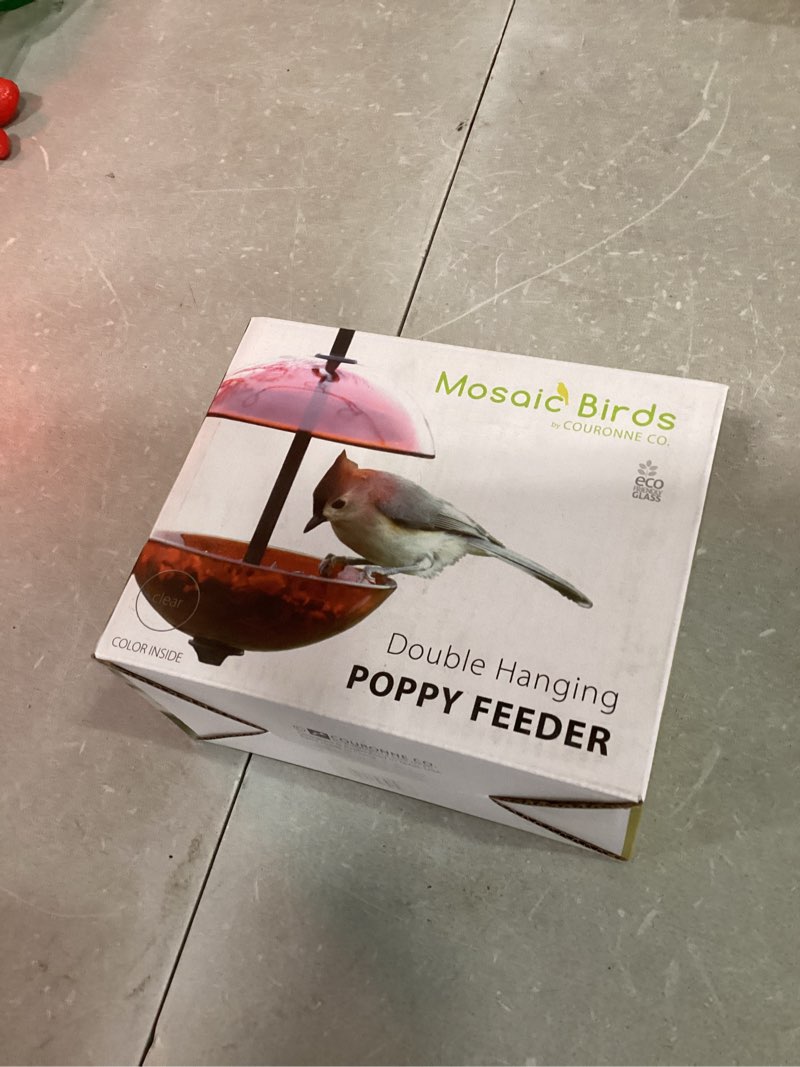 Condition photo showing New/Like New for Clear M385-200-00 Hanging Double Poppy Feeder