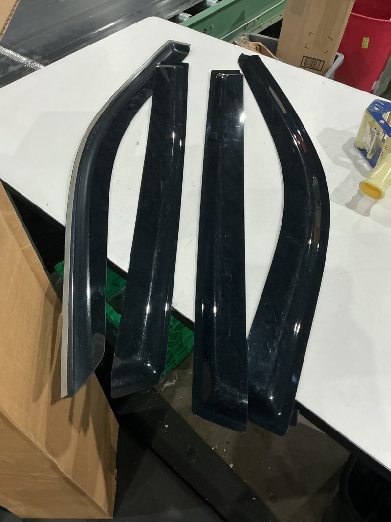 Condition photo showing As Is for window visors rain guards for 2020-2026 toyota highlander, out-channel window vent wind deflectors visors shades for 20 21 22 23 24 25 highlander