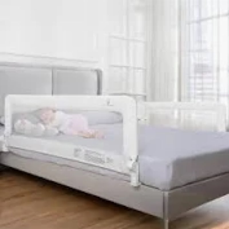 ComfyBumpy 1-Pack Bed Rail for Toddlers 55.5" L x 23.5" H | Extra Tall Toddler Bed Rails for Twin, F