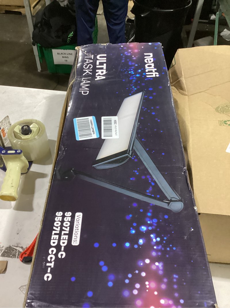 Condition photo showing New/Like New for neatfi 3,500 lumens led desk lamp – 45w dimmable task light | adjustable color temperature | 3 light modes | 540 smd leds | reading, craft, workbench & office (black-cct, 26-inch wide shade) black-2 26-inch wide shade