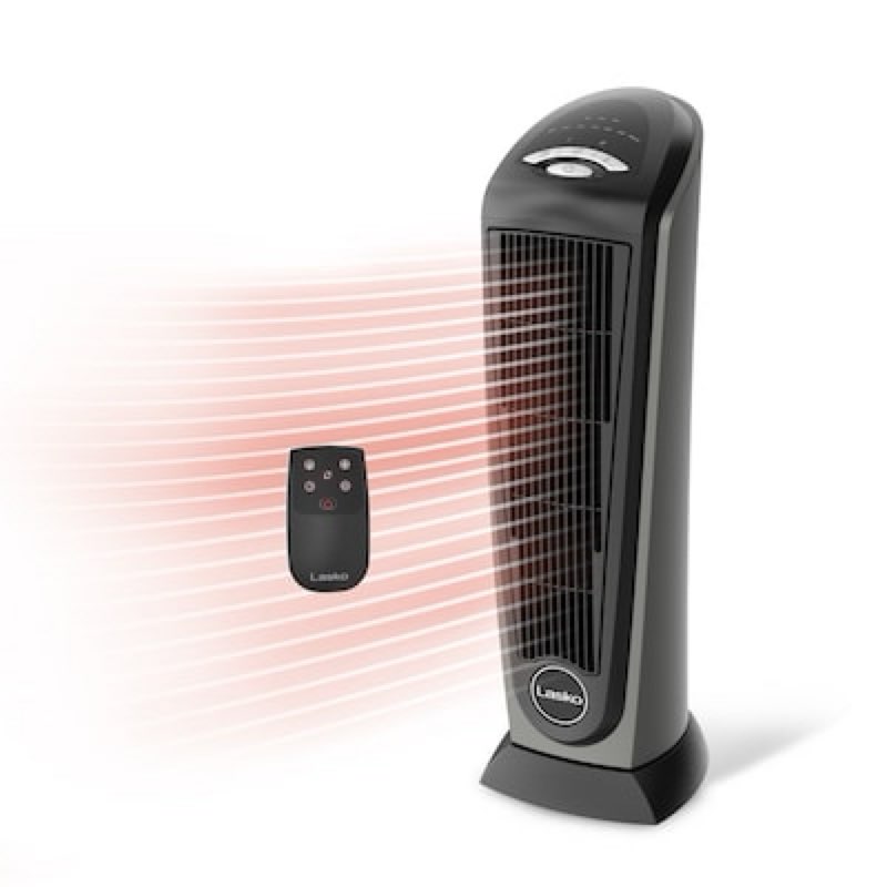 lasko lasko 1500 -watt ceramic tower indoor electric space heater with thermostat with