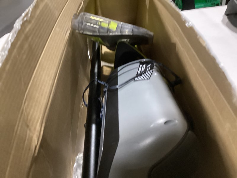 Condition photo showing As Is for shark vacmop cordless hard floor cleaner, vacuum and spray mop, powerful suction, lightweight, led headlights, includes 4 disposable pads, 12oz multi-surface cleaning solution, gray, vm252