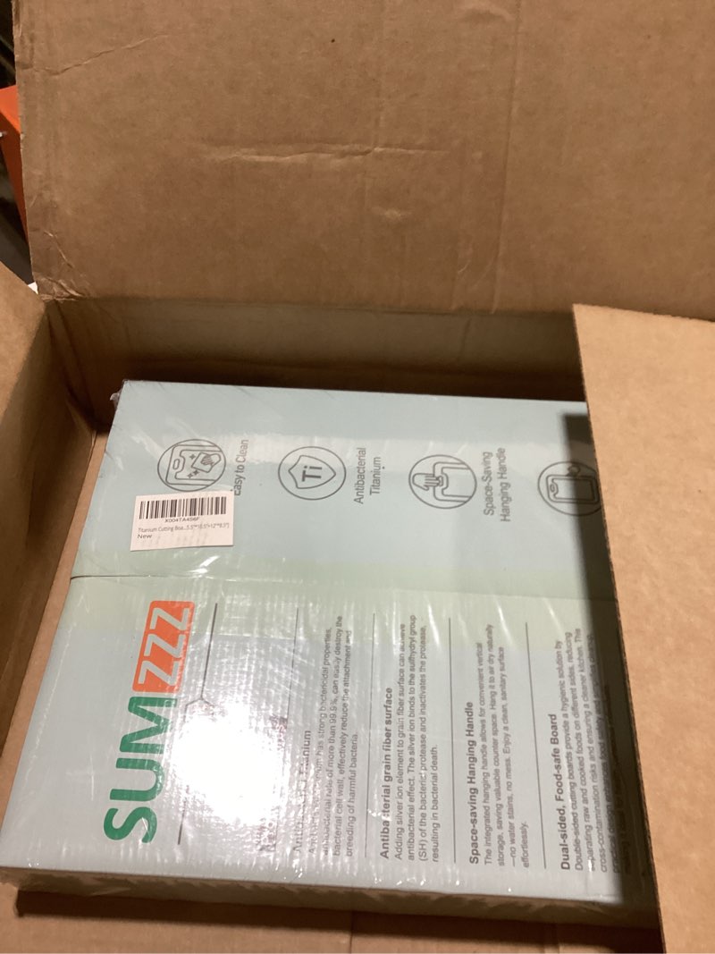 Condition photo showing As Is for Titanium Cutting Board for Kitchen, Cutting Board Double Sided Food Grade, Pure Titanium/PP, Easy to