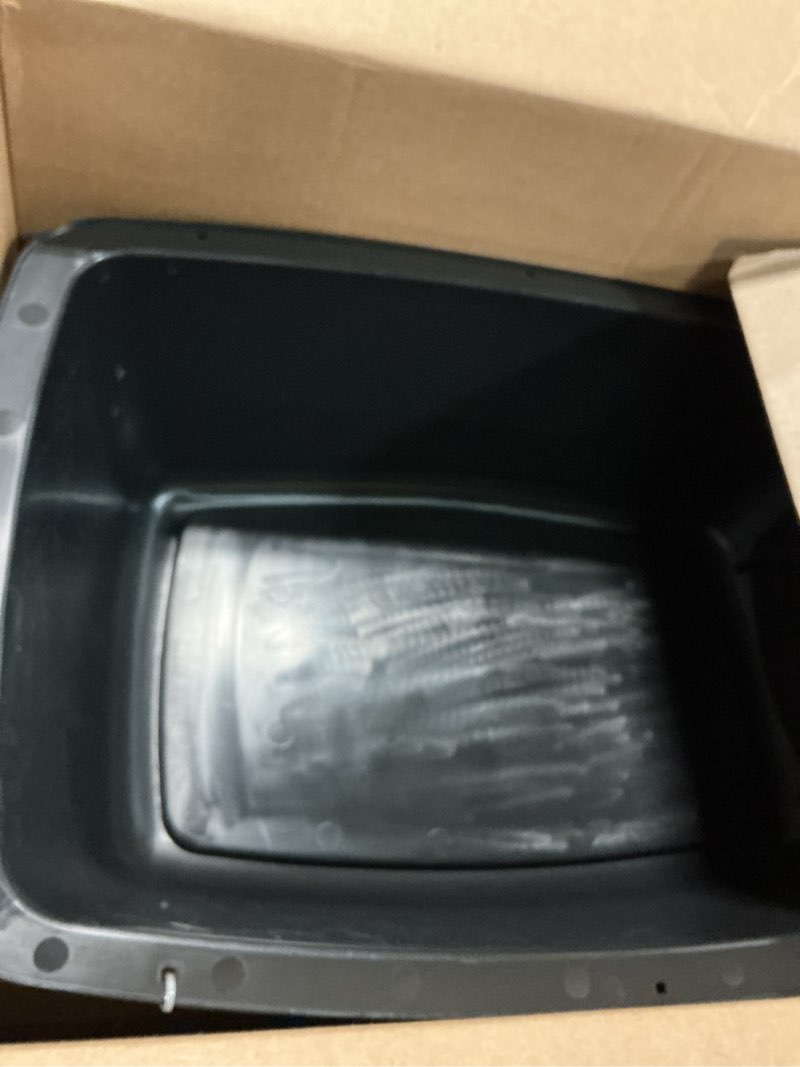Condition photo showing Good Condition for Petmate Pet Porter Fashion Dog Kennel - Crate for Pets 15-20 lbs - Airline Approved Pet Carrier - Durable Plastic Shell - For Home and Travel - Made in USA - 24 Inches - Pale Aqua and Black 24.1"L x 16.7"W x 14.5"H Pale Blue and Black