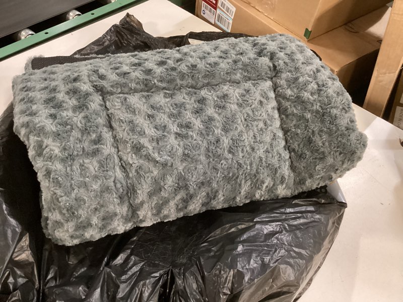 Condition photo showing As Is for Washable Dog Bed Mat Reversible Dog Crate Pad Soft Fluffy Pet Kennel Beds Dog Sleeping Mattress for Large Jumbo Medium Small Dogs, 35 x 22 Inch, Gray Grey 35.00" x 22.00" x 1.50"