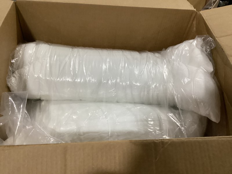 Condition photo showing Good Condition for throw pillows insert set of 2, white 28x28 in pillow inserts with 100% cotton cover,bed and couch decorative stuffer pillows,indoor pillows for sofa