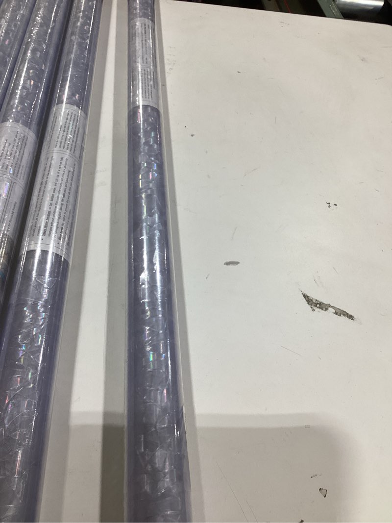 Condition photo showing New/Like New for Rainbow Window Privacy Film with Installation Tools, 3D Decorative Vinyl, Stained Glass Decals, Removable, Peep-Proof, Static Cling, Heat Control (35.4 x 78.7 Inch) 35.4 x 78.7 Inch Multicolor