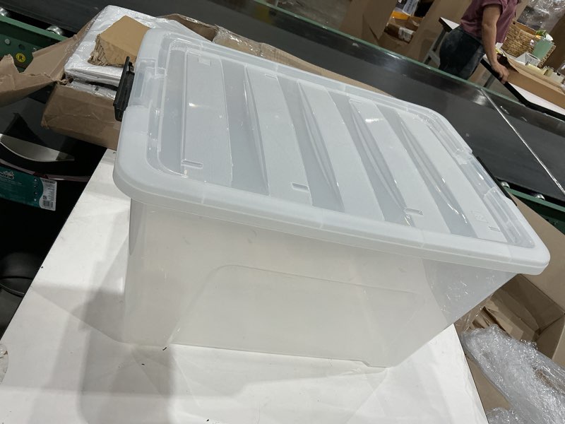 Condition photo showing Good Condition for clear plastic large storage box ,plastic box for storage