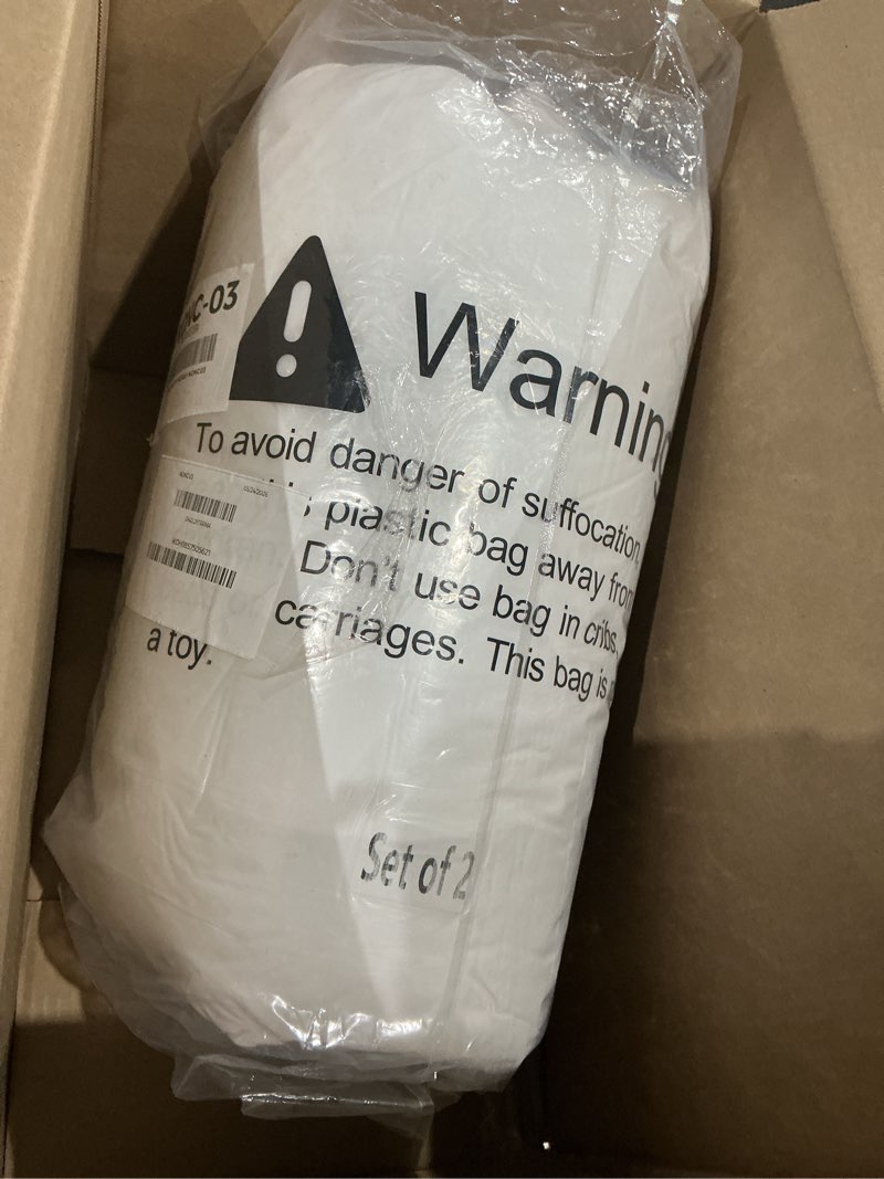 Condition photo showing Good Condition for (similar to but not exact)18 x 18 throw pillow insert - pack of 2 white, down alternative pillow inserts for decorative pillow covers, throw pillows for bed, couch pillows for living room (pack of 2) 18x18 inch (pack of 2)