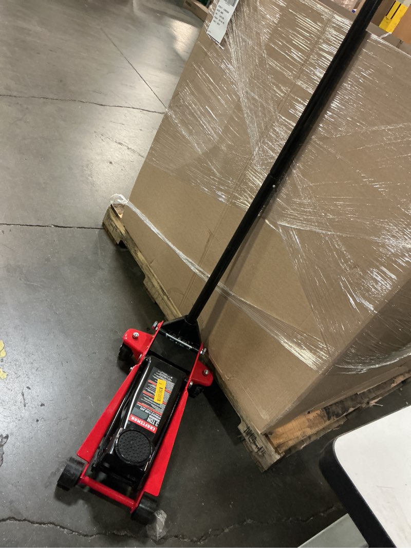 Condition photo showing Good Condition for craftsman black 3-ton steel hydraulic floor jack
