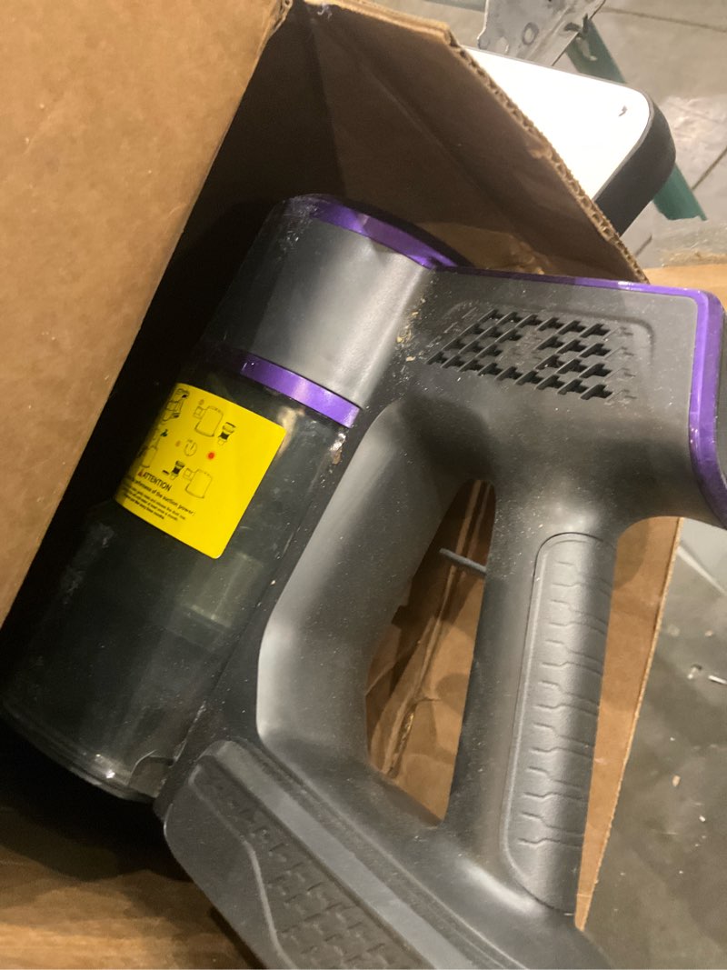 Condition photo showing As Is for Cordless Vacuum Cleaner, 40000Pa/500W Powerful Vacuum Cleaners for Home, 55 Mins Runtime, LED Display, 1.5L Cup, Anti-Tangle Brush, Lightweight, Ultra-Quiet, Cordless Stick Vacuum Cleaner