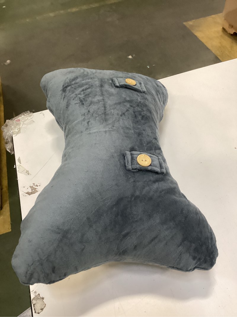 travel pillow memory foam pillows, ergonomic wave cervical neck pillow for neck pain relief, compressible medium firm side sleeper pillow, ideal for camping, office, home & bed (light grey, s) light grey s-15.7×10×4/3 in