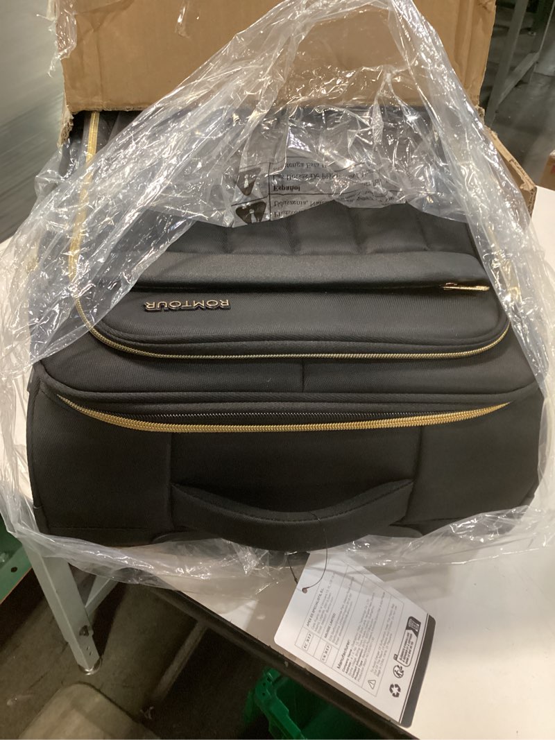 Condition photo showing Good Condition for Softside Carry On Luggage 20 Inch Expandable Carry On Luggage 22x14x9 Airline Approved with Spinner Wheels & TSA Lock, Waterproof Large Capacity Suitcase Travel Bag for Men and Women Black
