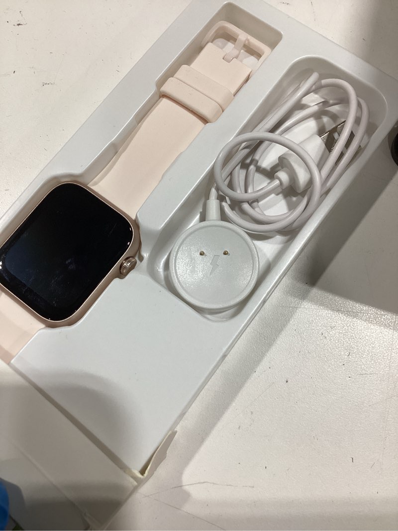 Condition photo showing Good Condition for smart watch, fitness watch for women men with 24/7 heart rate/blood pressure monitor,pedometer, sleep tracker, 120+ sport modes, ip68 waterproof activity&fitness tracker compatible with android iphone rose gold & light blush