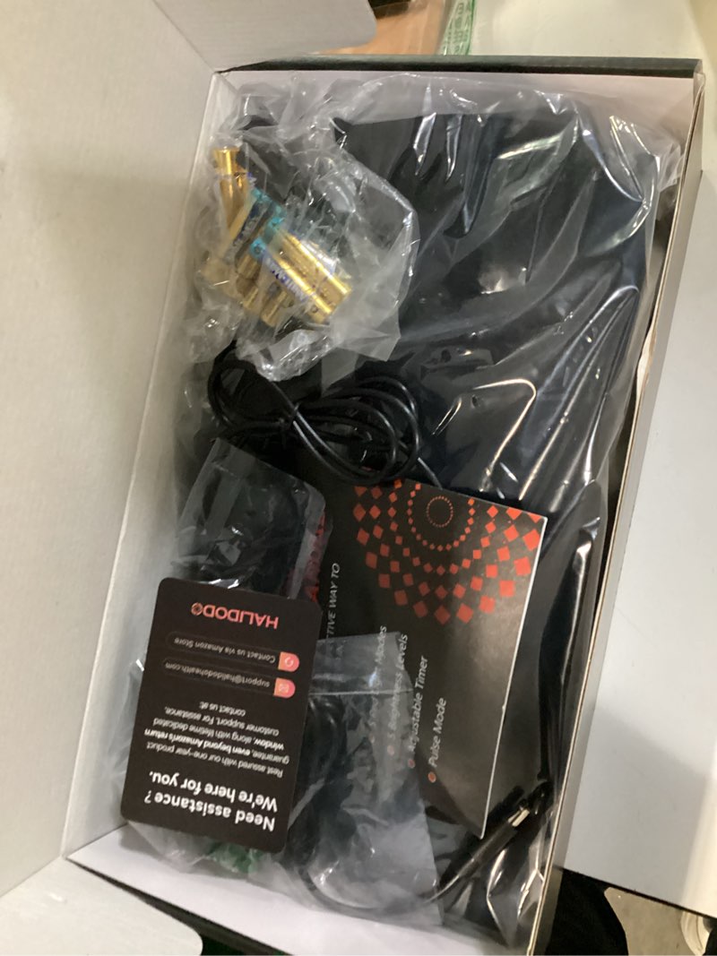 Condition photo showing Good Condition for Red Light Therapy for Feet & Ankle, Infrared Light Therapy Foot Wrap with Timer, Comfortable Wearable Red Light Therapy Shoe for Feet Ankle Heel, Up to Foot Size 12. Black