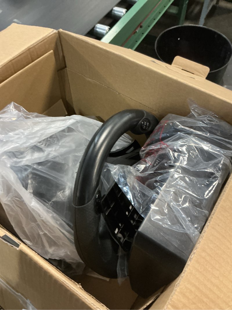 Condition photo showing As Is for PXN Steering Wheel V3II 180° PC Gaming Racing Wheel Driving Wheel, with Linear Pedals and Racing Paddles for PC, PS4, Xbox One, Xbox Series X|S, and Switch - Black Black Gaming Wheel