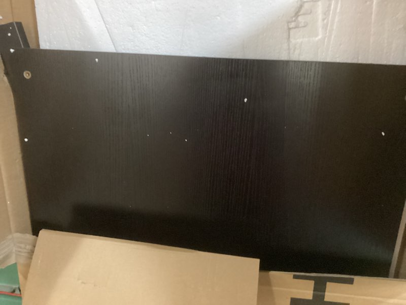 Condition photo showing Good Condition for huuger computer desk, 80 inch office desk, gaming desk with storage, writing desk work desk for home office, study, long simple desk, large legroom, metal frame, black black 80inch