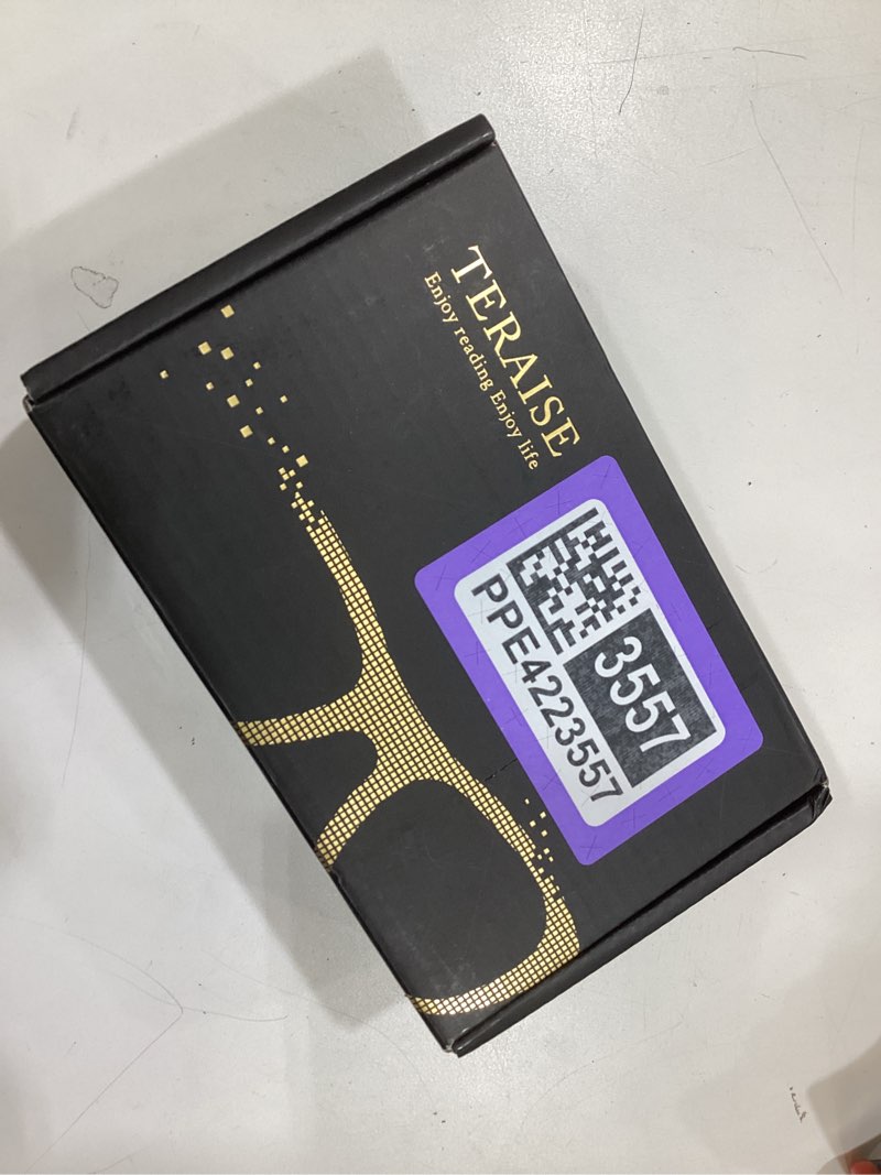 teraise fashion anti-blue light reading glasses men women computer reader black 2.75 x