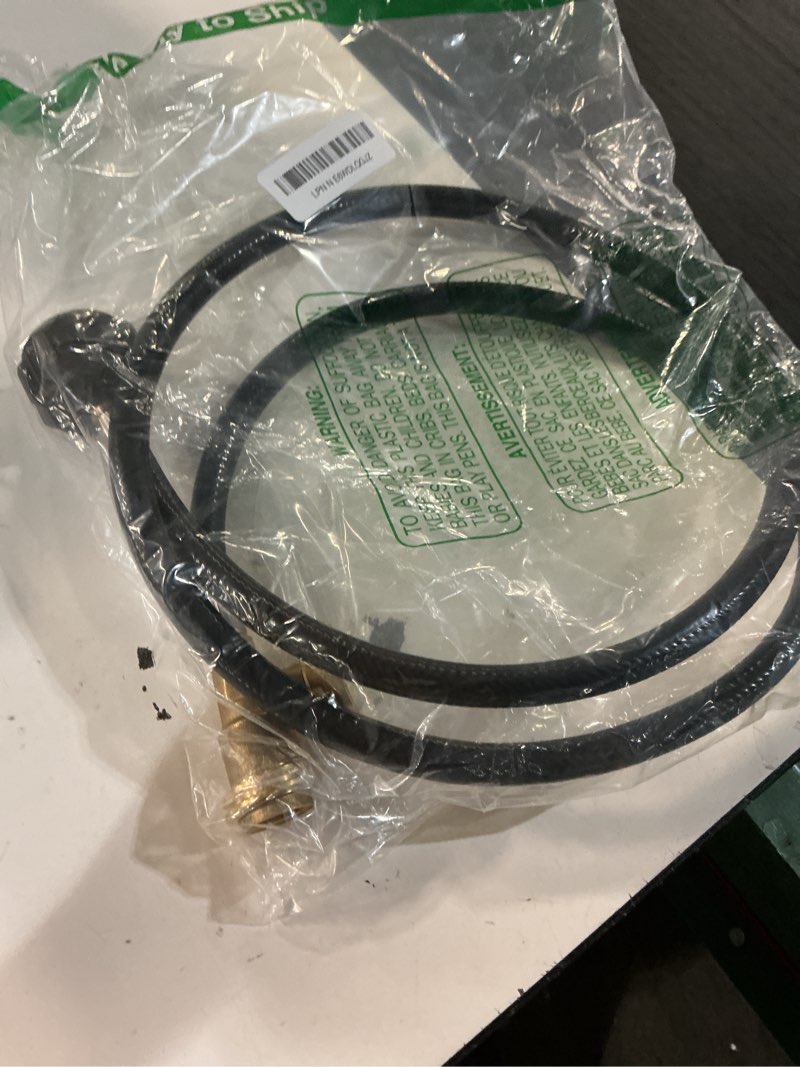 Condition photo showing Good Condition for dozyant 5 feet propane tank extension hose with gauge -leak detector replacement for gas grill, heater and all other propane appliances, acme to male qcc/pol fittings