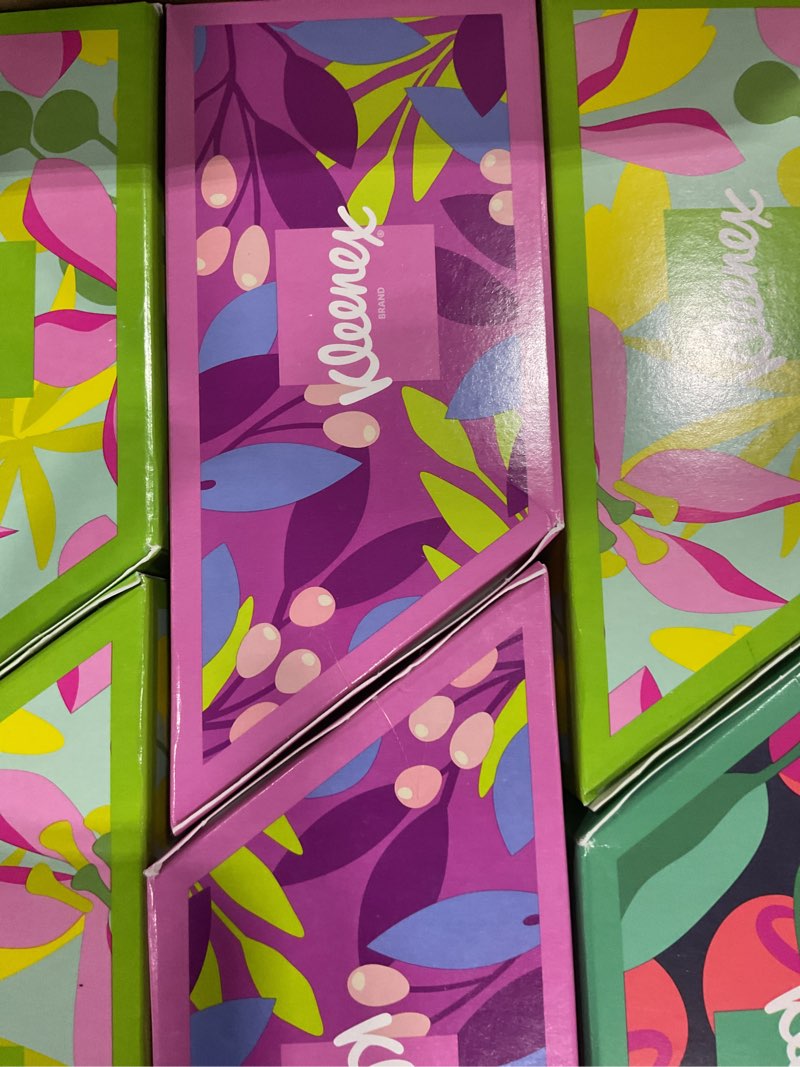 Condition photo showing New/Like New for kleenex disposable paper hand towels, 6 boxes, 60 tissues per box (360 total tissues), packaging may vary 60 towels (pack of 6) white