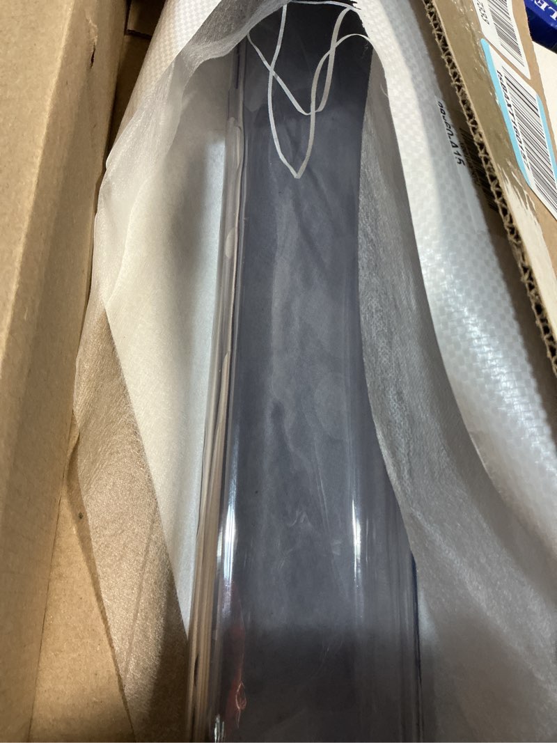 Condition photo showing Good Condition for necaux custom multi-size 1.5mm thick clear pvc table cover protector - 28 x 60 inch plastic wipeable desk cover for 5 foot wood dining furniture glass coffee end side tabletop 28" x 60" clear 1.5mm