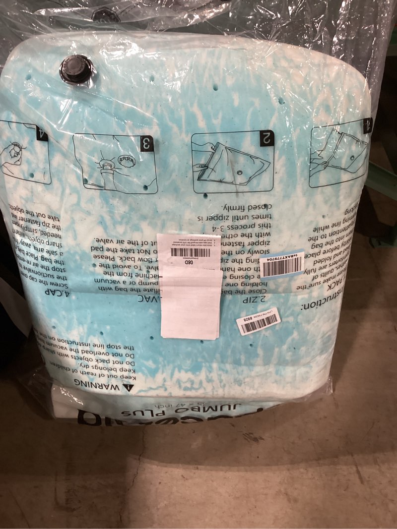 Condition photo showing New/Like New for MLILY Queen Mattress Topper 3 Inch Memory Foam Bed with Gel Infusion, Cooling Pad in a Box, CertiPUR-US Certified, 60”x80”, Blue 3 Inch Queen Blue