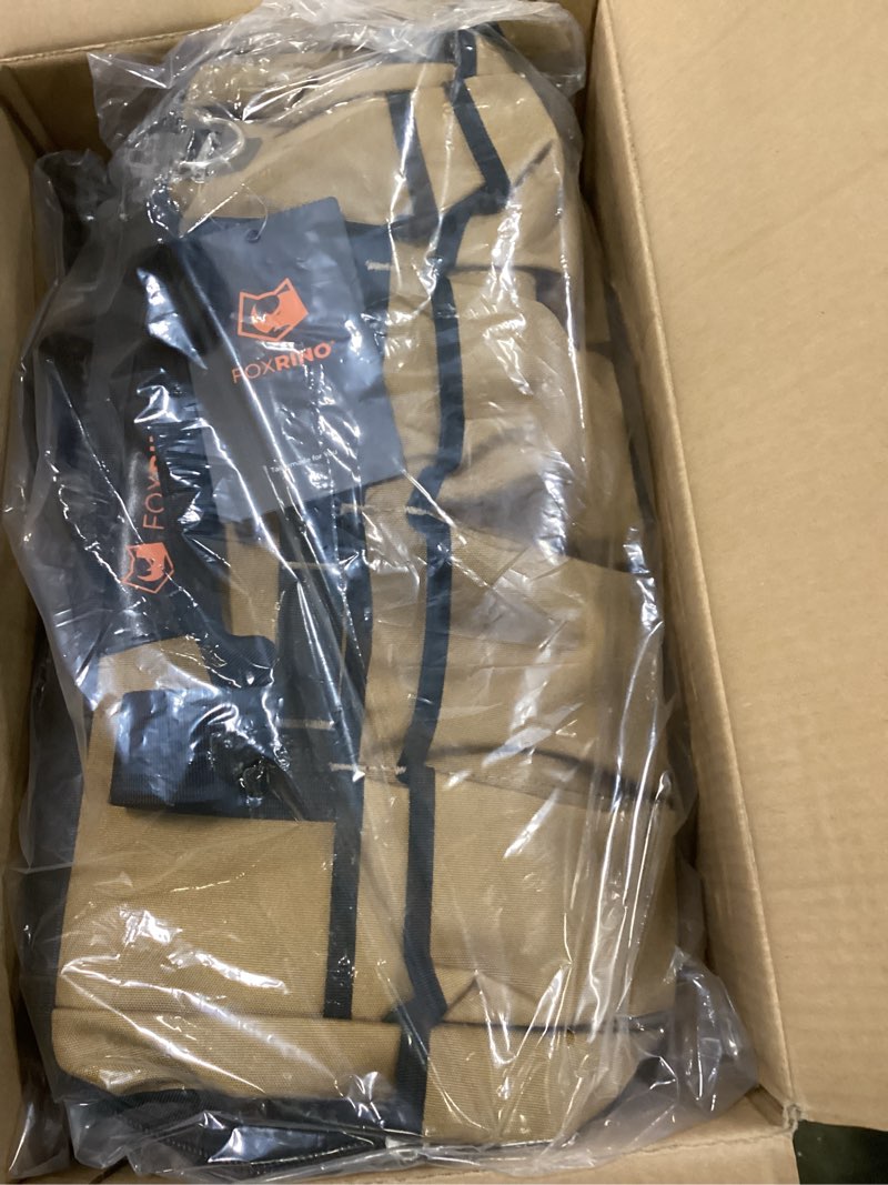 Condition photo showing Good Condition for Heavy Duty Tool Bag 16-Inch, 42-Pocket Portable Empty Tool Box Organizer Storage, Anti-Collapse Toolbox Organization, 1200D Oxford Soft Handle Carrying Toolbag, Gifts for Men Father Dad 16 inch