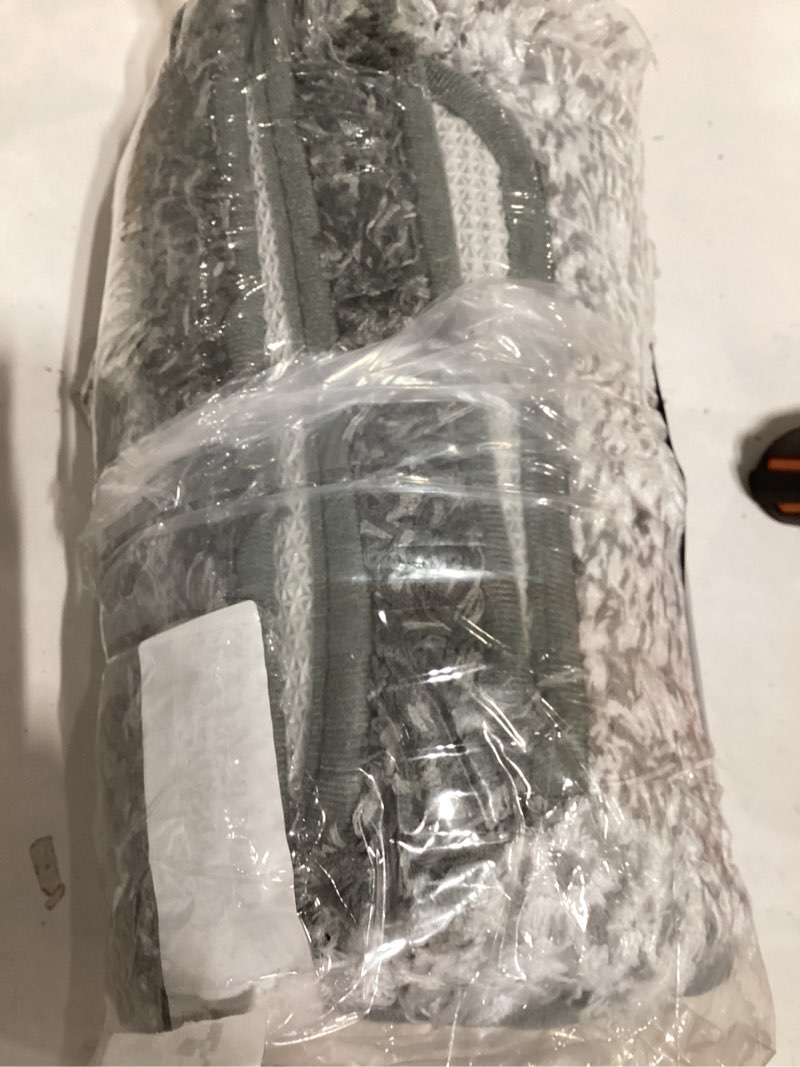 Condition photo showing Good Condition for OLANLY Bathroom Rug Set 2 Piece, Soft Absorbent Microfiber Bath Rug Set, Non-Slip, Machine Wash Dry, Plush Shaggy Bath Mats for Bathroom (30"x20"+24"x16", Grey) 30" x 20" + 24" x 16" Grey