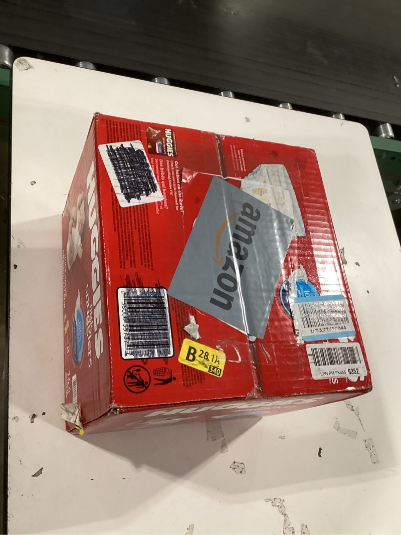 Condition photo showing New/Like New for Huggies Size Newborn Diapers, Little Snugglers Baby Diapers, Size Newborn (up to 10 lbs), 144 Count, Packaging May Vary
