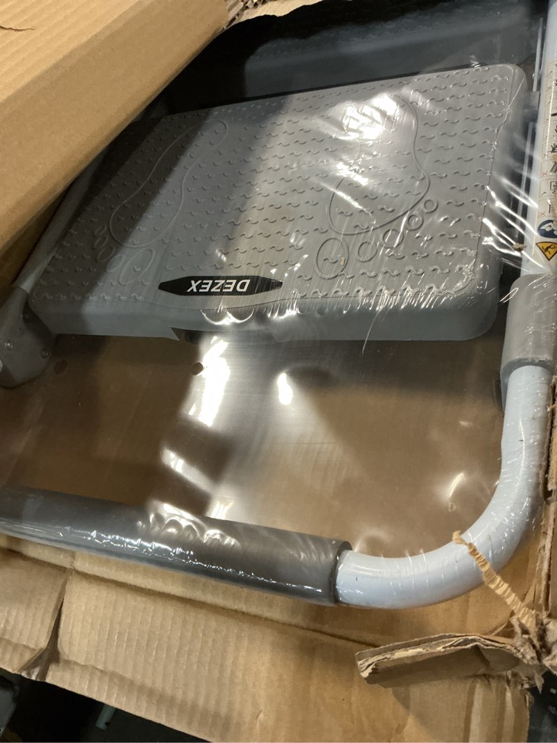 Condition photo showing Good Condition for Step Ladder 3 Step Folding,Small Step Stools for Adults,3 Step Stool Foldable with handrails,Lightweight Kitchen Ladder with Pedal Ergonomic Design,Stepladder for Closet and Home Gray2