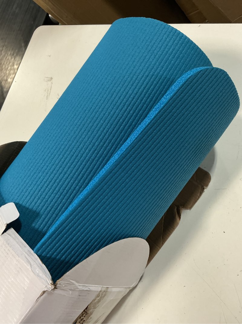 Condition photo showing Good Condition for aeromat elite dual surface mat color/size: blue- 5/8" h x 39" w x 72" d