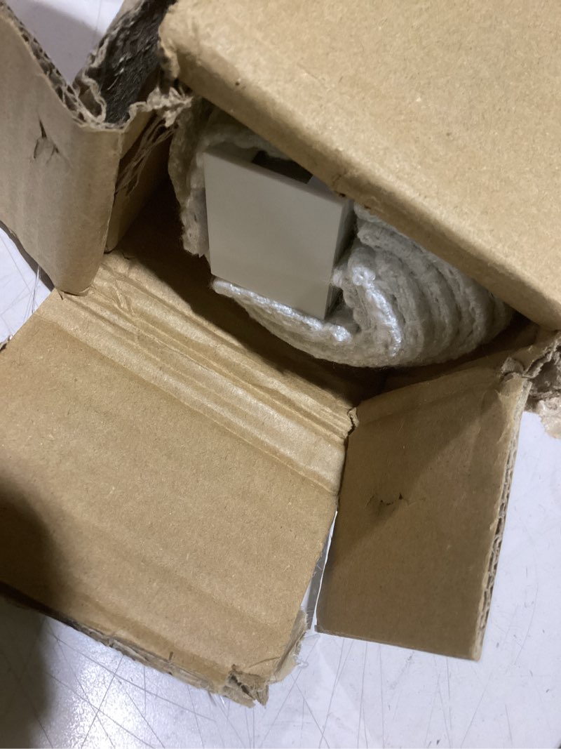 Condition photo showing As Is for Madison Park Cordless Roman Shades, Total Blackout Window Blind Privacy Window Shades, Thermal Insulated Cordless Window Treatment for Bedroom, Living Room, Quincy, Single Panel 31" W X 64" H White Total Blackout Slub-textured White 31"W x 64"H