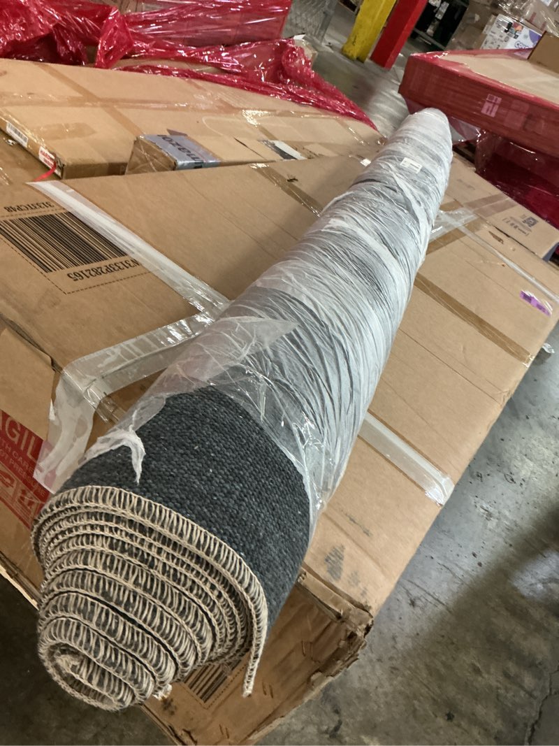 Condition photo showing As Is for loloi loren collection lq-03 sand/taupe 7'-6" x 9'-6" area rug sand / taupe 7'6" x 9'6" (rectangular)