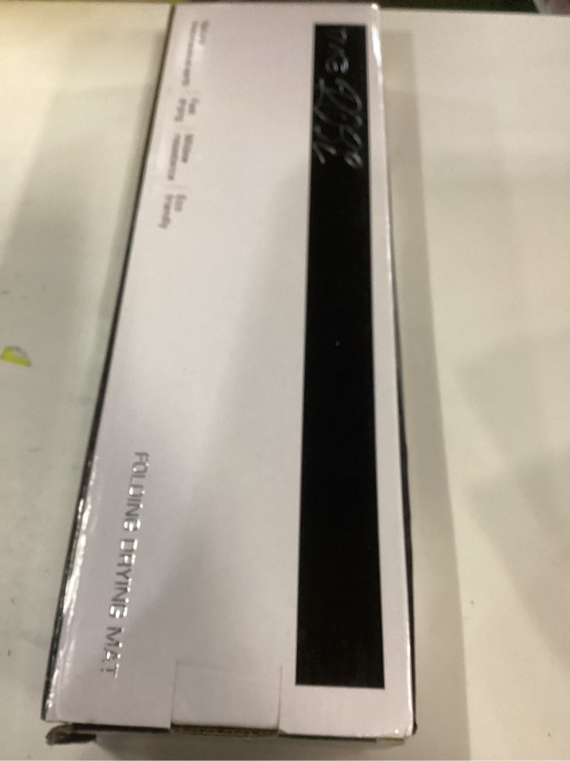 Condition photo showing New/Like New for Stone Drying Mat for Kitchen Counter-Super Absorbent PU Dish Drying Mat, Quick Dry Stone Mat Kitchen for Dishes, Bottles & Cups, Large Foldable Stone Dish Drying Mat, Non-Slip Kitchen Mat 24‘’×16‘’ PU-Grey