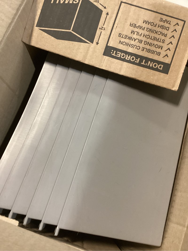 Condition photo showing As Is for 2-Step Modular Dog Ramp - Portable Non-Slip Stairs for Small Dogs with High Support, 9.5" D Lightweight Plastic Pet Steps Fits Staircase Indoor, Ideal for Elderly Injured Pets (6-Pack, Grey) Pack of 6