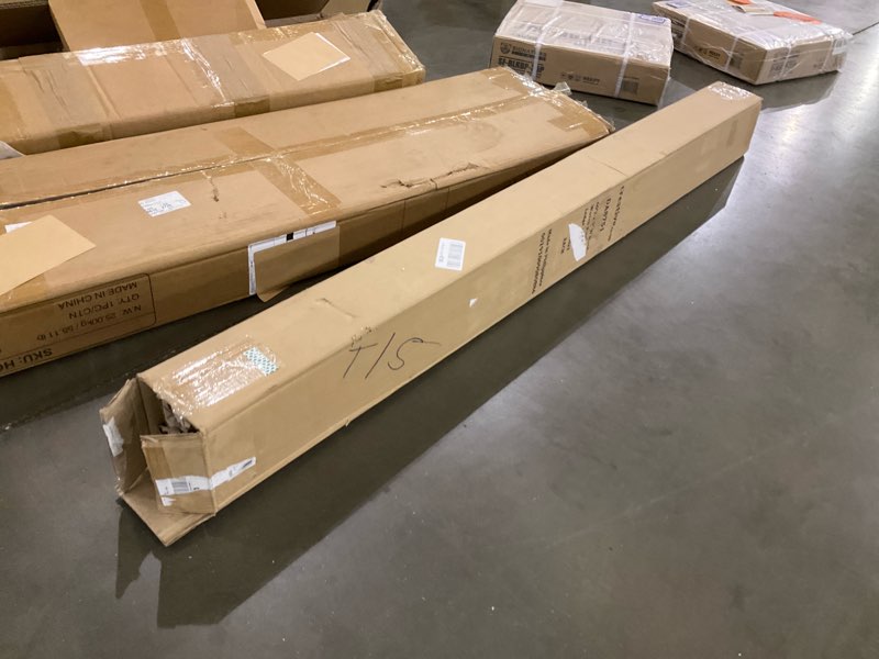 Condition photo showing As Is for Creative Co-Op Handwoven Rattan Wall Shelf 60 Inch x 5 Inch