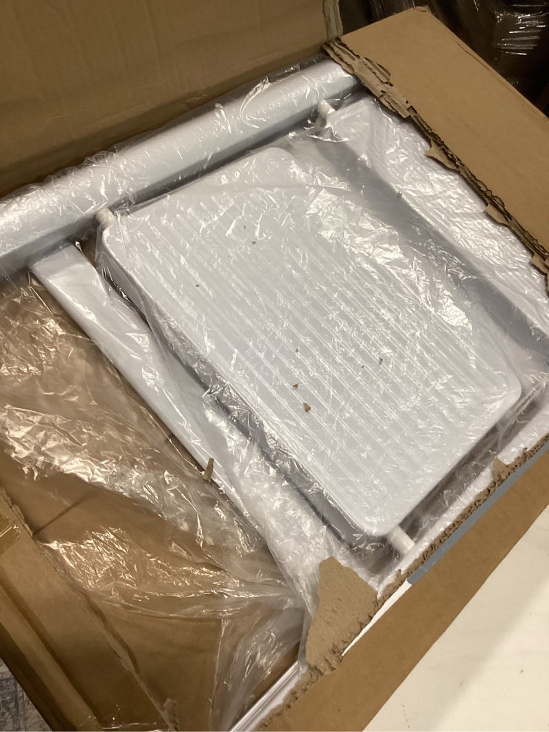 Condition photo showing Good Condition for Upgraded 2 Step Ladder, 330 lbs Folding Aluminum Step Stool with Wide Anti-Slip Pedals, Lightweight & Portable Ladder for Kitchen, Closet, Office, Home Use - White