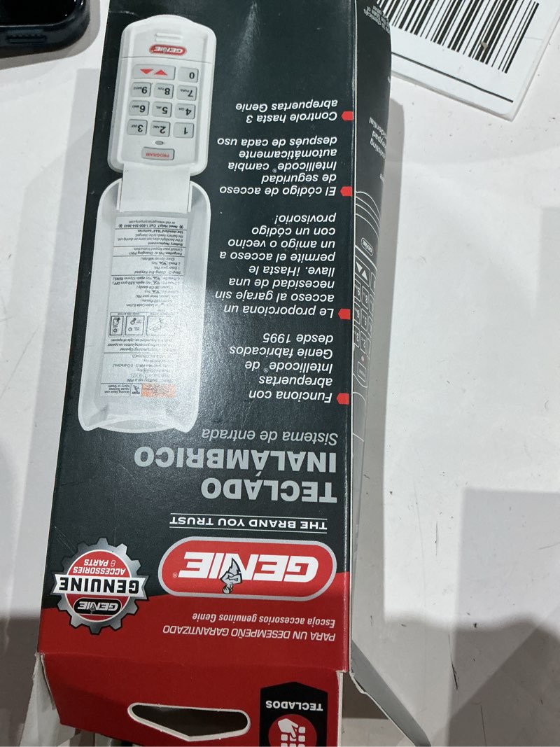 Condition photo showing As Is for 2026 upgraded universal garage door opener keypad for liftmaster, chamberlain,craftsman & wayne dalton garage openers manufactured since 1993.877max/878max,g940ev-p2,cmxzdcg440,10 years warranty. universal keypad