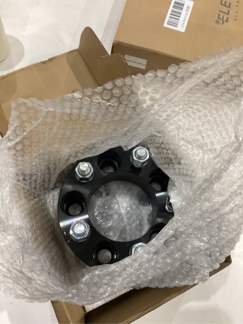 Condition photo showing As Is for eccpp 2x 1.5 inch 5 lug wheel spacers 5x4.5 to 5x4.5 5x114.3mm to 5x114.3mm 5 lug fits for 1984-2001 for jeep cherokee 1986-1992 for jeep comanche 2006-2012 for jeep liberty with 1/2" x20 studs