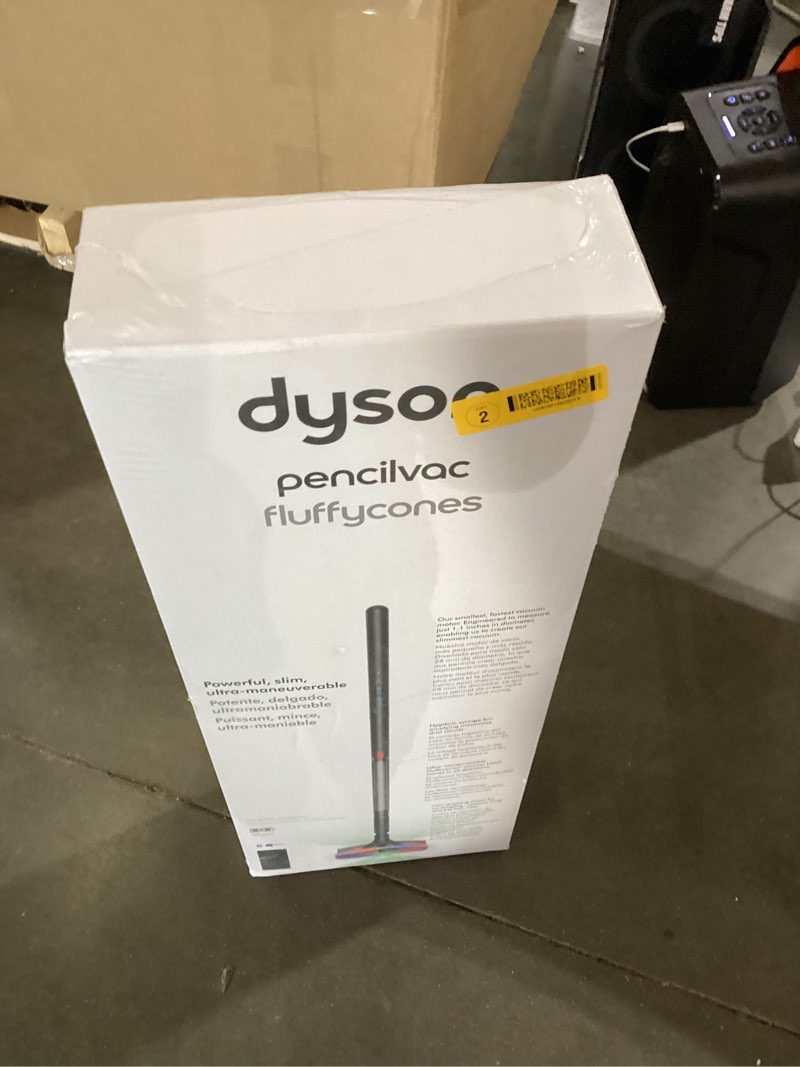 Condition photo showing New/Like New for dyson pencilvac?? fluffycones cordless cloth filter stick vacuum for floors in black with illumination and hygienic emptying