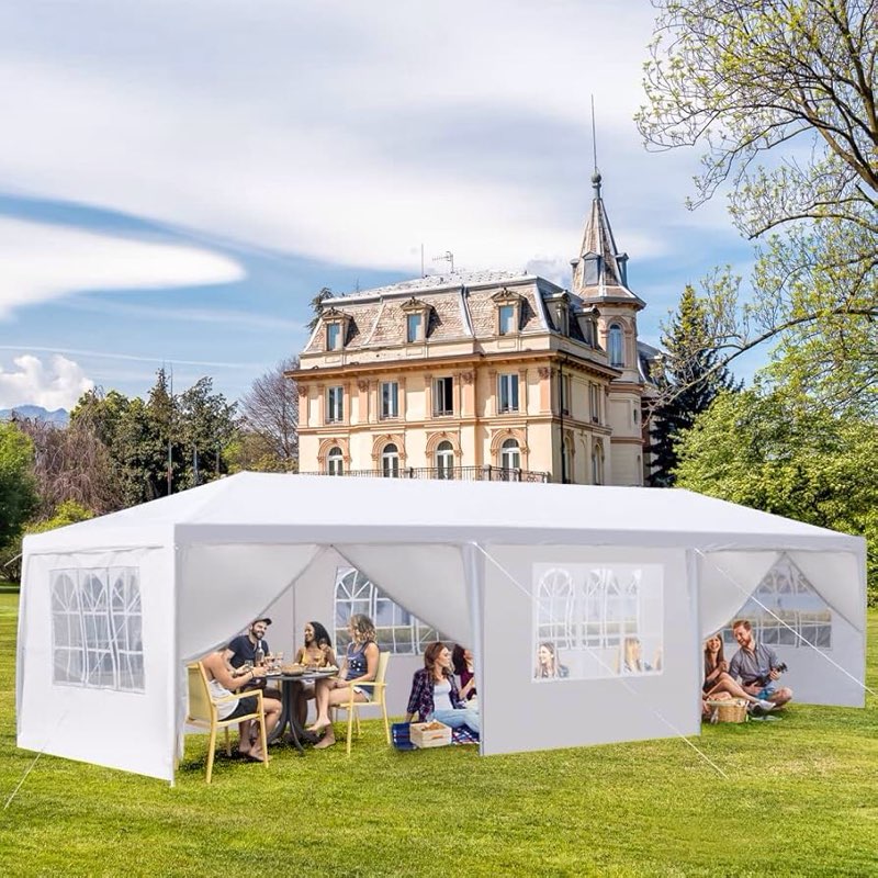 10X30' Wedding Party Canopy Tent Outdoor Gazebo With Removable Sidewalls