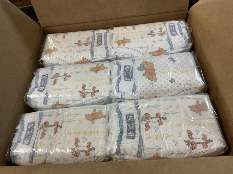 Condition photo showing New/Like New for Huggies Size Newborn Diapers, Little Snugglers Baby Diapers, Size Newborn (up to 10 lbs), 144 Count, Packaging May Vary