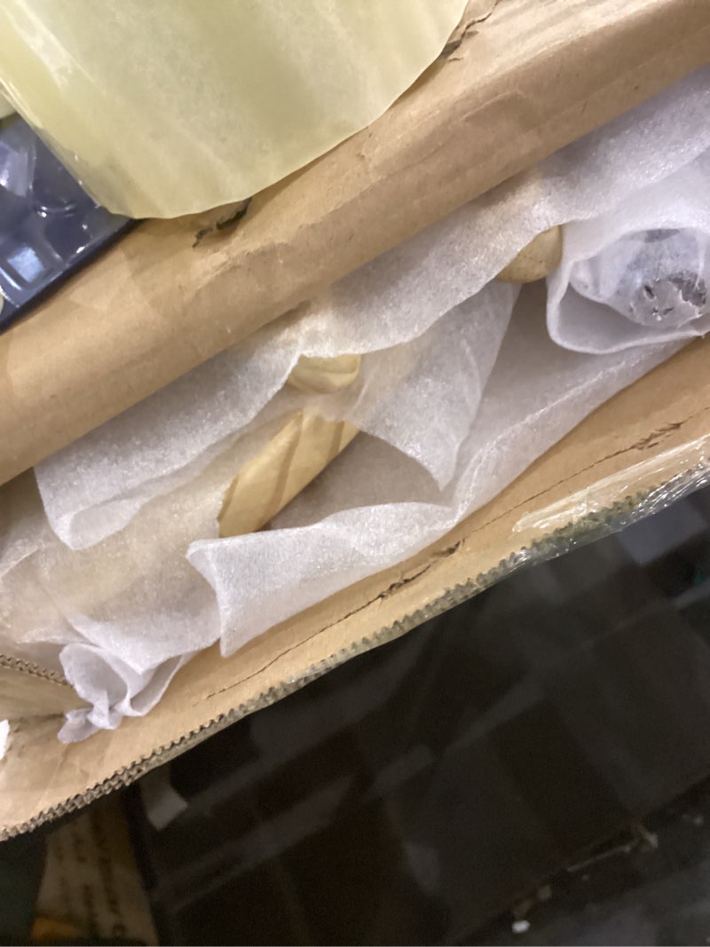 Condition photo showing Good Condition for Rocking Horse Wooden Ride On Toy for Kids Classic Design Rocking Horse with Pedal and Safe Backrest Fine Workmanship(Classic, Natural)